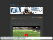 Tablet Screenshot of geekgame.wordpress.com
