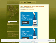 Tablet Screenshot of jadedesigns.wordpress.com
