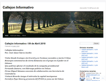 Tablet Screenshot of callejoninformativo.wordpress.com