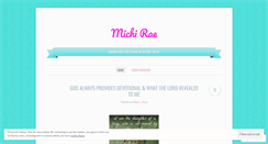 Desktop Screenshot of michelleespinoza.wordpress.com