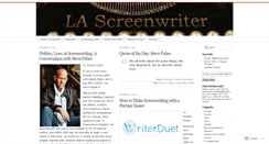 Desktop Screenshot of lascreenwriter.wordpress.com