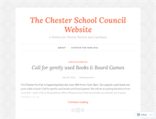 Tablet Screenshot of chesterparents.wordpress.com