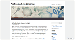 Desktop Screenshot of constantpanicattacks.wordpress.com