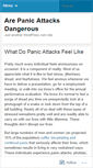 Mobile Screenshot of constantpanicattacks.wordpress.com