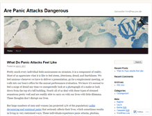 Tablet Screenshot of constantpanicattacks.wordpress.com