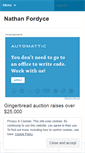 Mobile Screenshot of nathanfordyce.wordpress.com