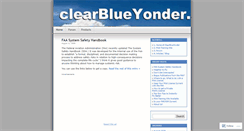 Desktop Screenshot of clearblueyonder.wordpress.com