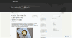 Desktop Screenshot of cuinatxikipolit.wordpress.com