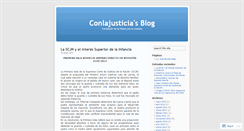 Desktop Screenshot of conlajusticia.wordpress.com