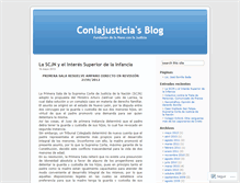 Tablet Screenshot of conlajusticia.wordpress.com