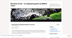 Desktop Screenshot of novantaminutirpg.wordpress.com