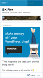 Mobile Screenshot of bkflex.wordpress.com
