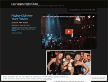 Tablet Screenshot of lasvegasnightclubs.wordpress.com