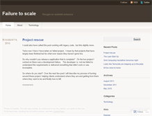 Tablet Screenshot of fail2scale.wordpress.com