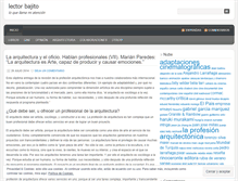 Tablet Screenshot of lectorbajito.wordpress.com