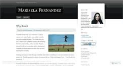 Desktop Screenshot of fernandezrmarisela.wordpress.com