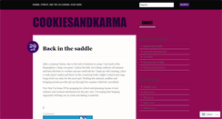 Desktop Screenshot of cookiesandkarma.wordpress.com