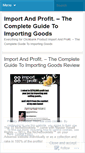 Mobile Screenshot of blogimportandprofit.wordpress.com