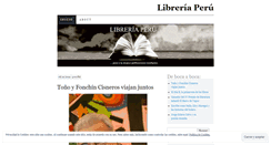 Desktop Screenshot of libreriaperu.wordpress.com