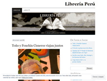 Tablet Screenshot of libreriaperu.wordpress.com