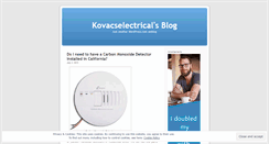 Desktop Screenshot of kovacselectrical.wordpress.com