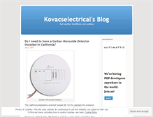 Tablet Screenshot of kovacselectrical.wordpress.com