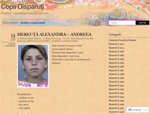 Tablet Screenshot of copiidisparuti.wordpress.com