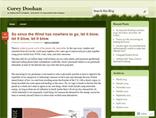 Tablet Screenshot of coreydoohan.wordpress.com