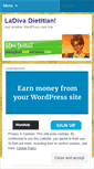 Mobile Screenshot of ladivadietitian.wordpress.com