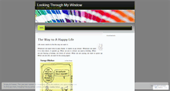 Desktop Screenshot of lookingthrmywindow.wordpress.com