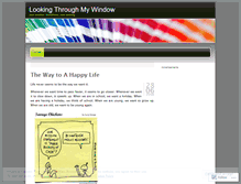 Tablet Screenshot of lookingthrmywindow.wordpress.com