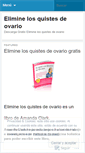 Mobile Screenshot of eliminelosquistesdeovario.wordpress.com