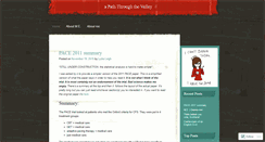 Desktop Screenshot of apaththroughthevalley.wordpress.com