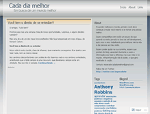 Tablet Screenshot of cadadiamelhor.wordpress.com