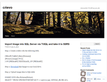 Tablet Screenshot of crievo.wordpress.com