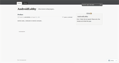 Desktop Screenshot of androidlobby.wordpress.com