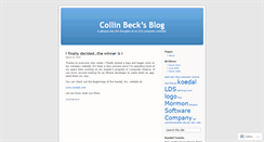 Desktop Screenshot of collinbeck.wordpress.com