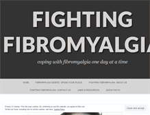 Tablet Screenshot of fightingfibro.wordpress.com