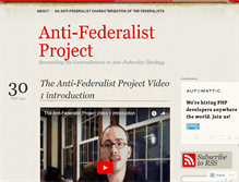 Tablet Screenshot of antifederalistideology.wordpress.com