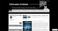 Desktop Screenshot of criticandoestrenos.wordpress.com