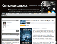 Tablet Screenshot of criticandoestrenos.wordpress.com