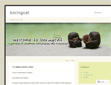 Tablet Screenshot of boringcat.wordpress.com