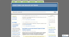 Desktop Screenshot of cardealersoftware.wordpress.com