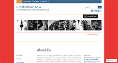 Desktop Screenshot of giambronelaw.wordpress.com
