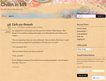 Tablet Screenshot of chillininmn.wordpress.com