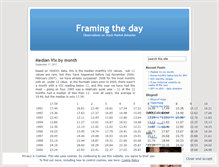 Tablet Screenshot of framingtheday.wordpress.com