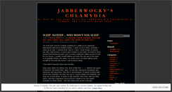 Desktop Screenshot of jabberwockyschlamydia.wordpress.com