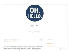 Tablet Screenshot of ohhellobyglassesgirl.wordpress.com