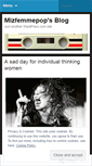 Mobile Screenshot of mizfemmepop.wordpress.com