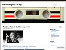 Tablet Screenshot of mizfemmepop.wordpress.com